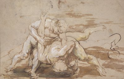 Two Men Wrestling by Peter Paul Rubens